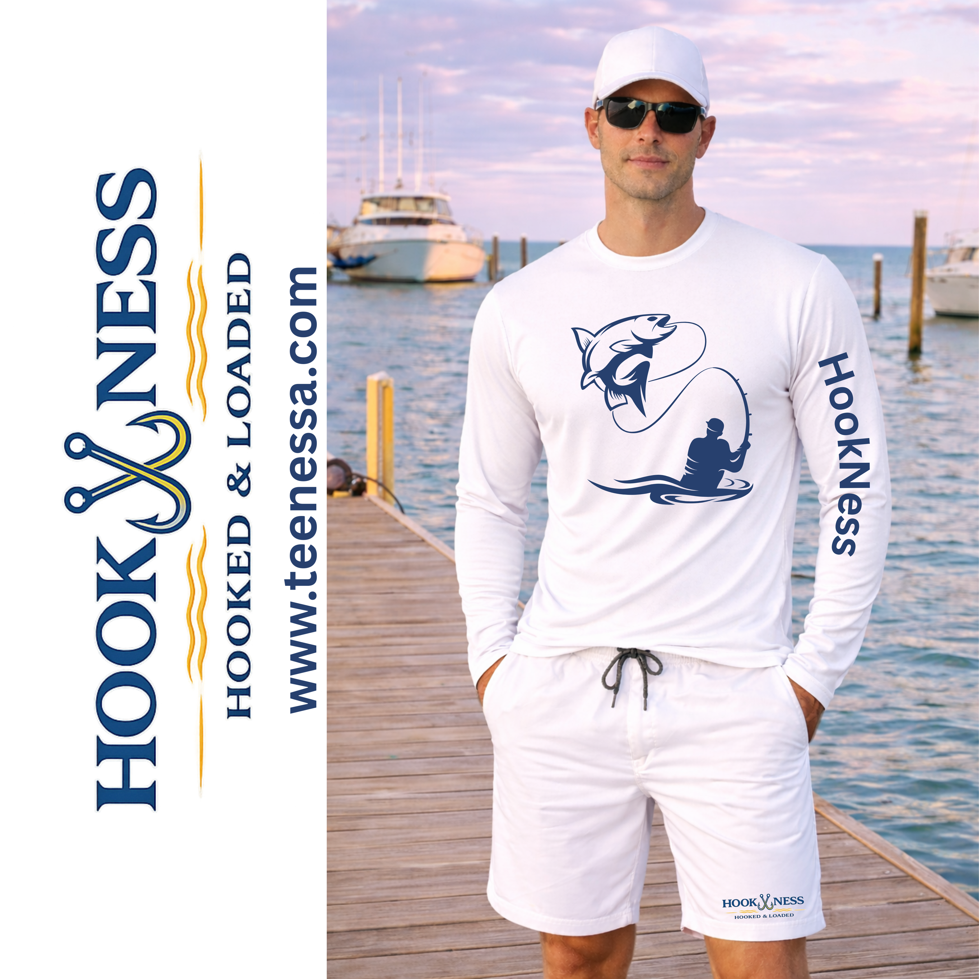 HookNess Long Sleeve Dry-Fit Fishing Shirt