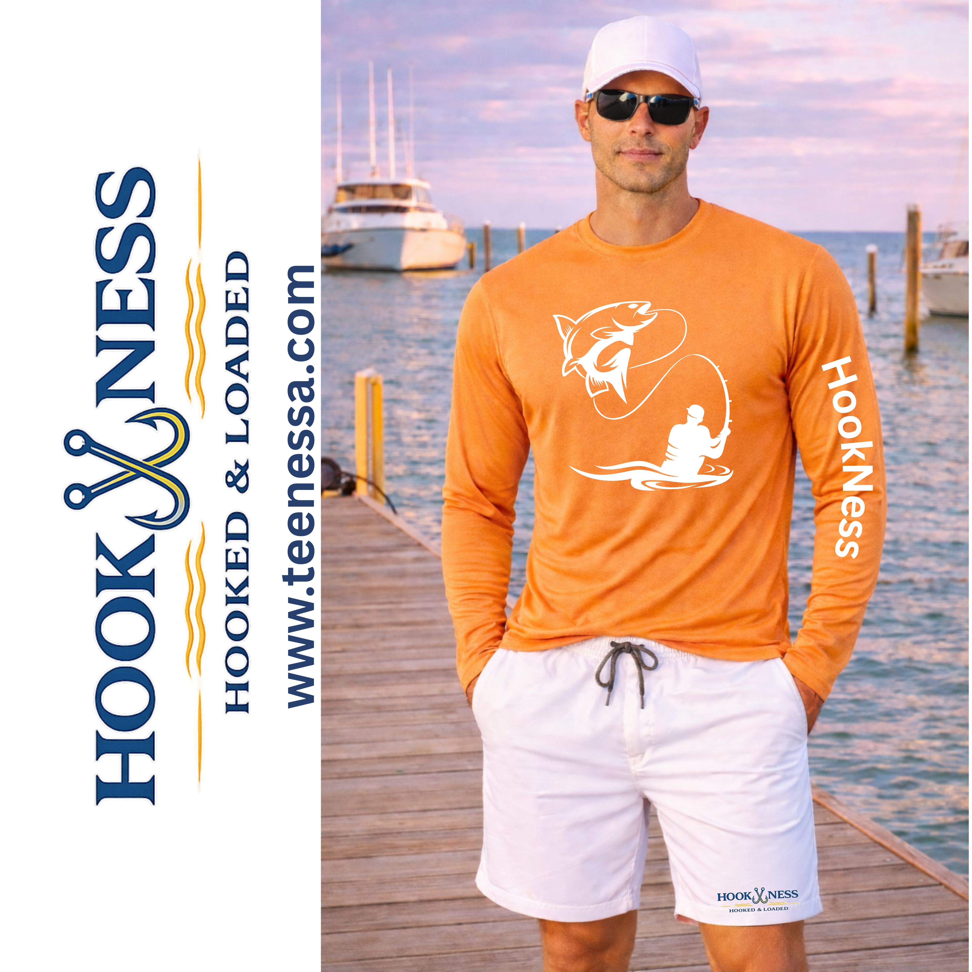HookNess Long Sleeve Dry-Fit Fishing Shirt
