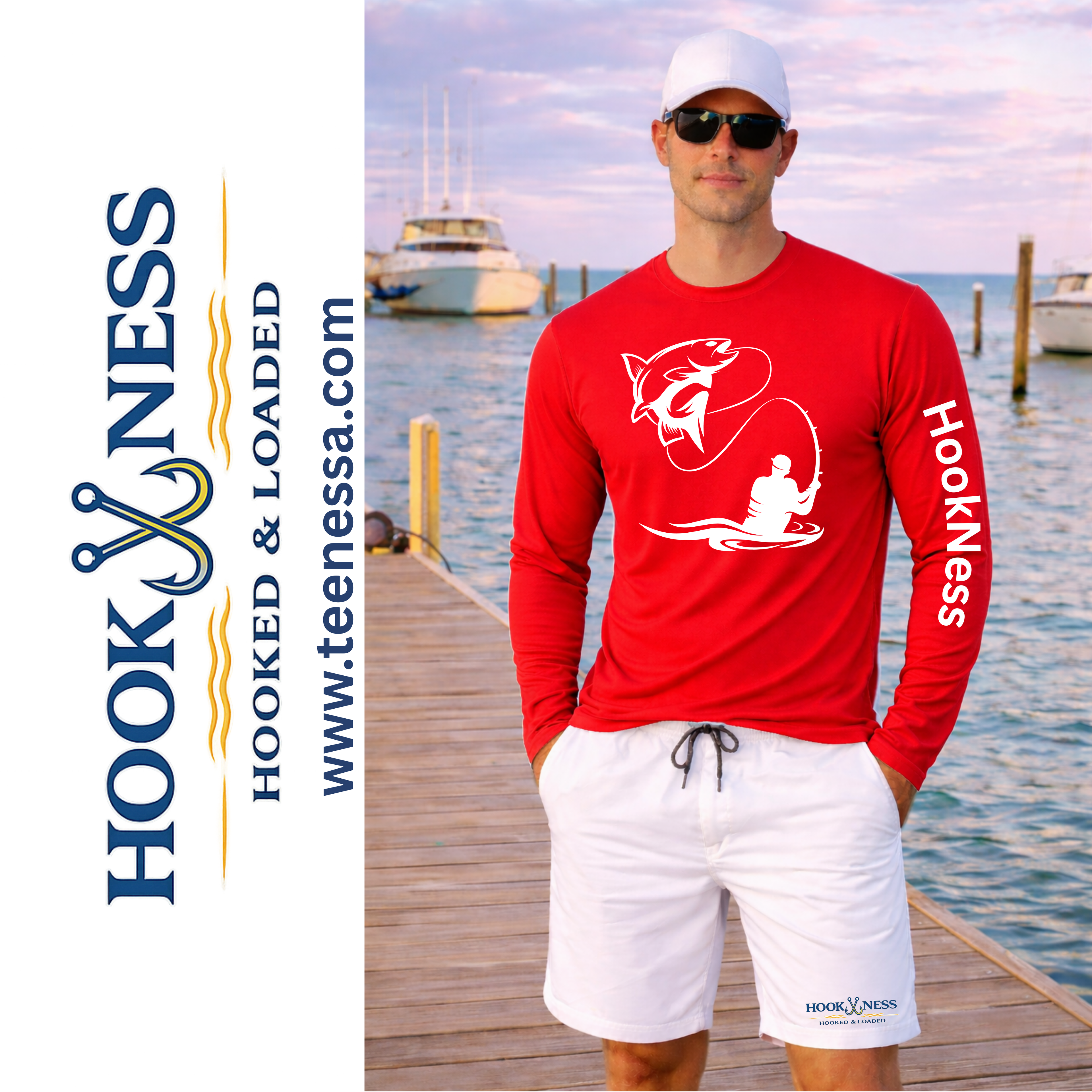 HookNess Long Sleeve Dry-Fit Fishing Shirt