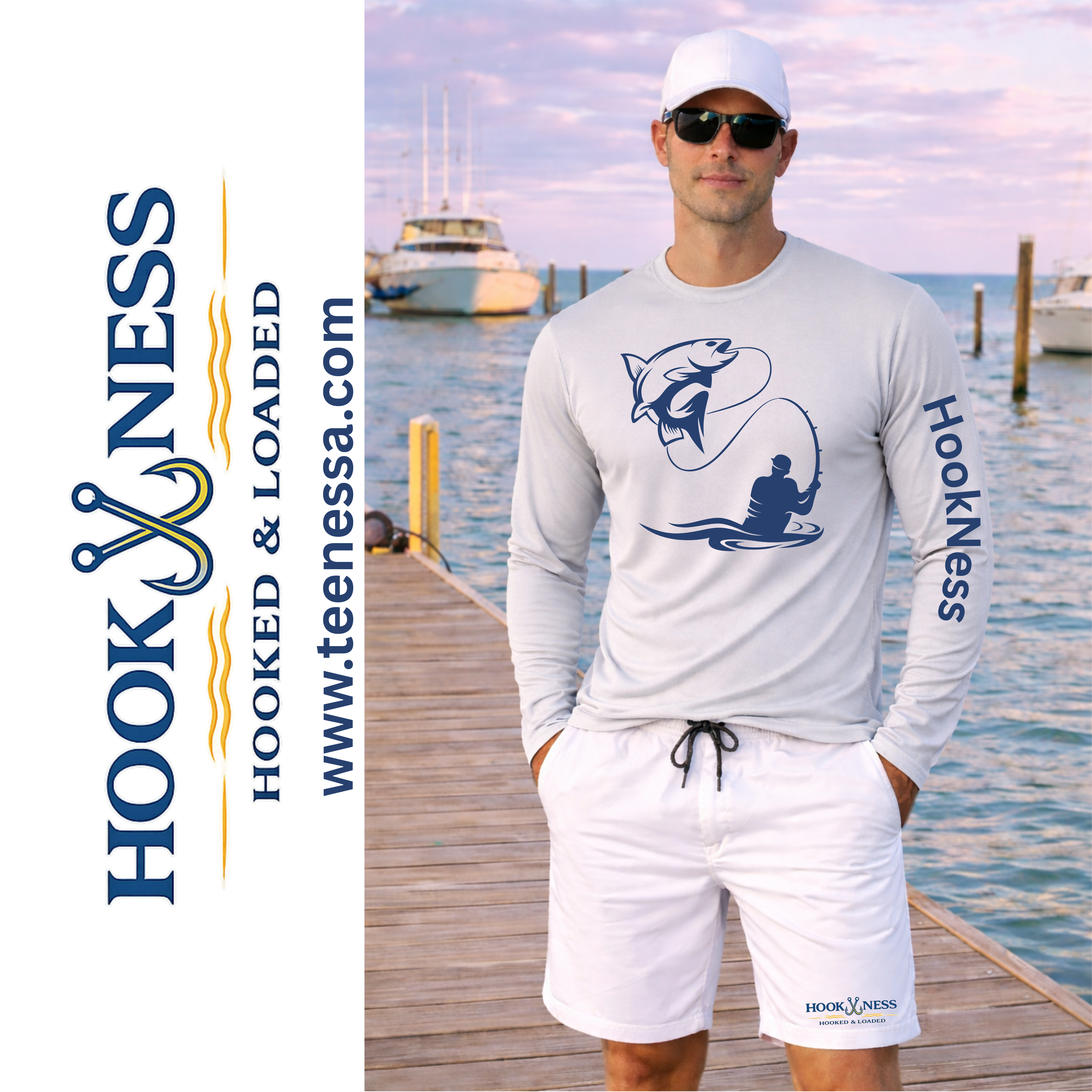 HookNess Long Sleeve Dry-Fit Fishing Shirt