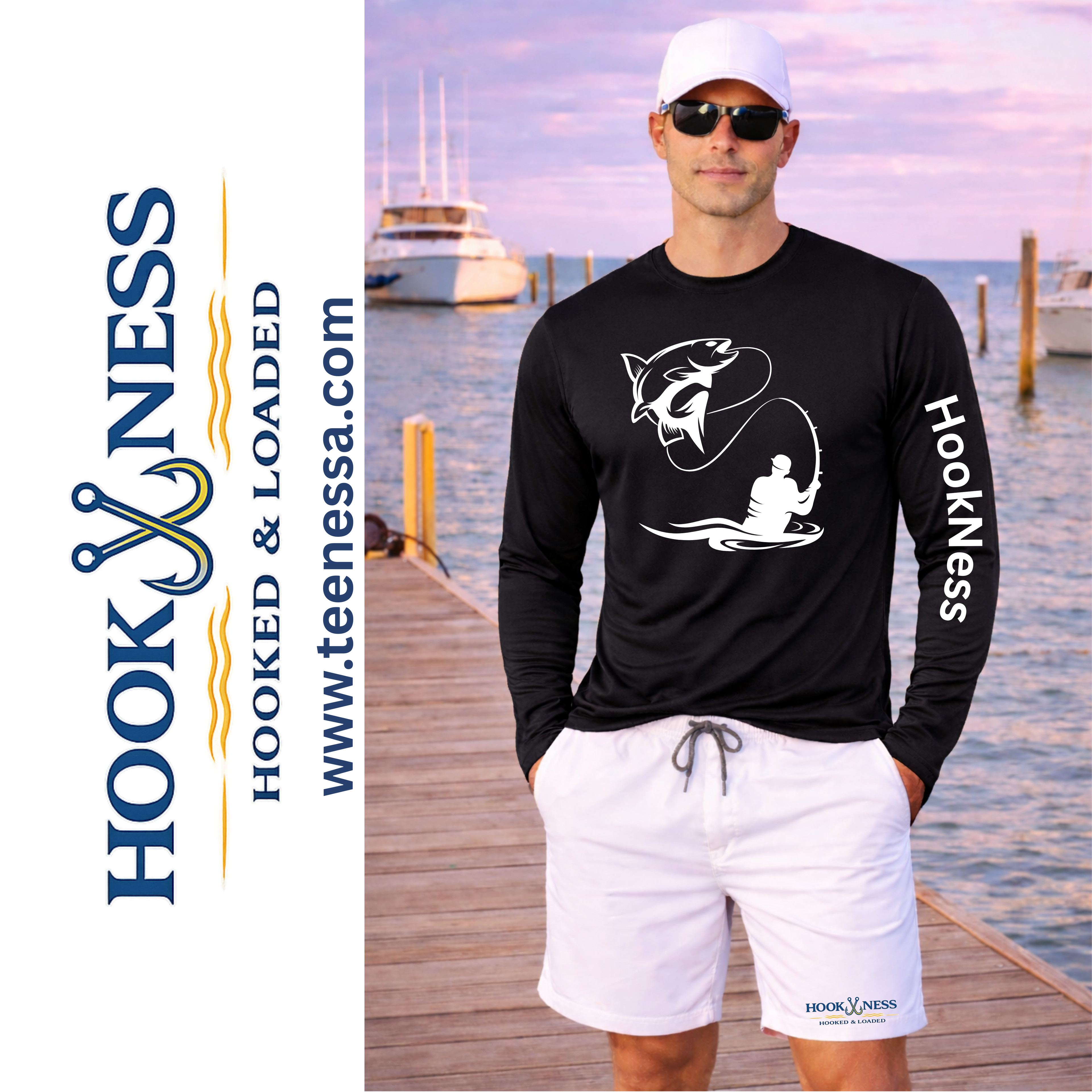 HookNess Long Sleeve Dry-Fit Fishing Shirt