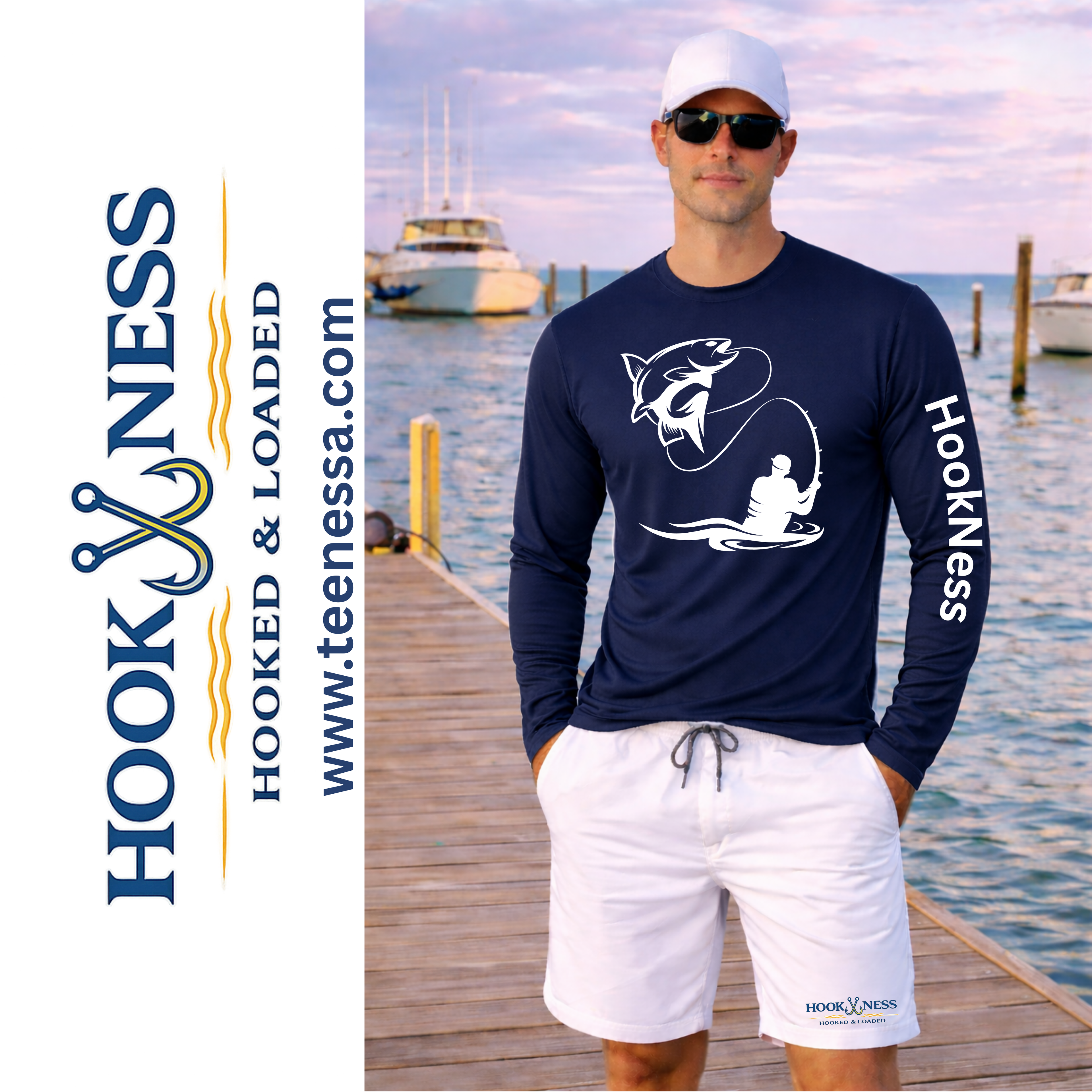 HookNess Long Sleeve Dry-Fit Fishing Shirt