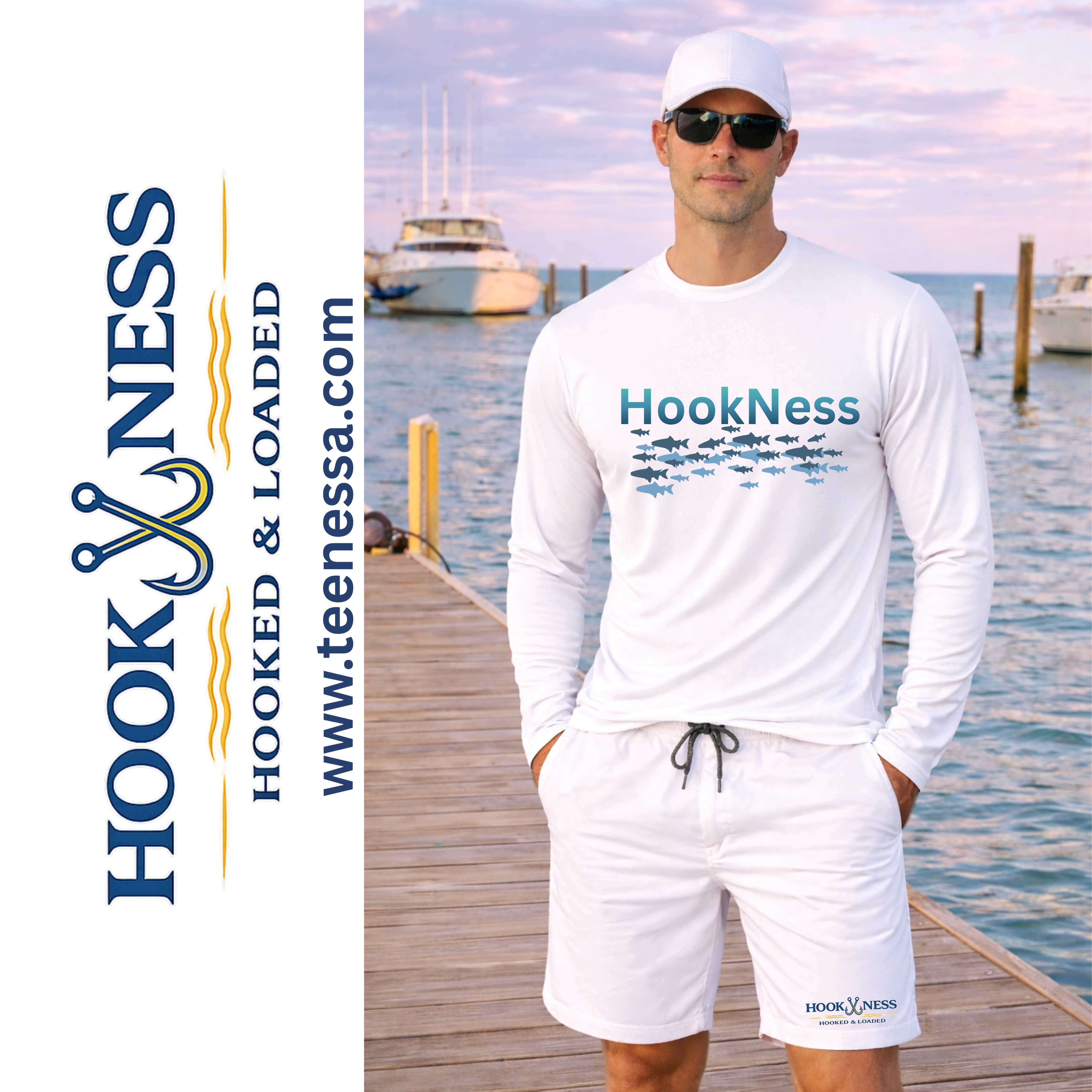 HookNess Long Sleeve Dry-Fit Fishing Shirt