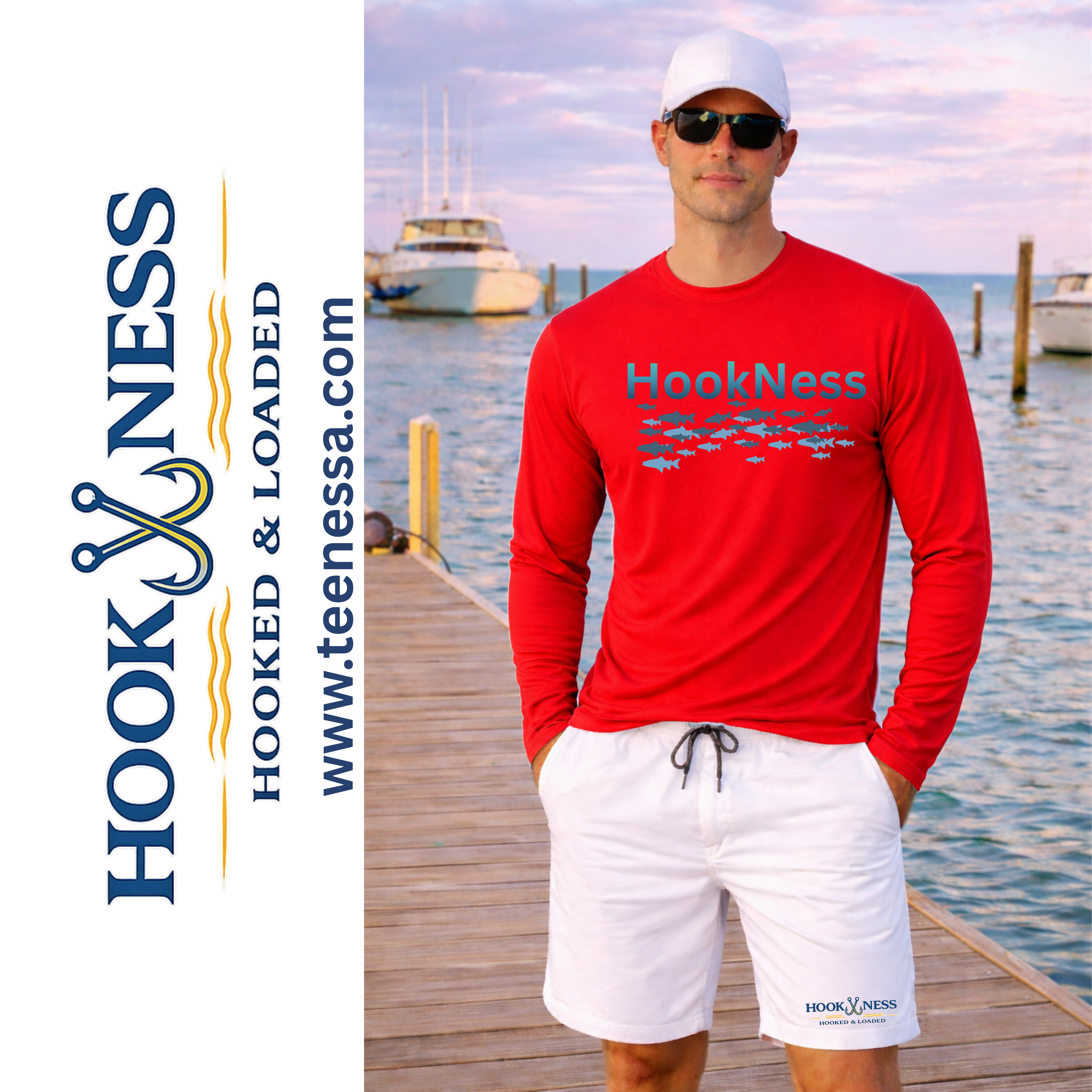 HookNess Long Sleeve Dry-Fit Fishing Shirt
