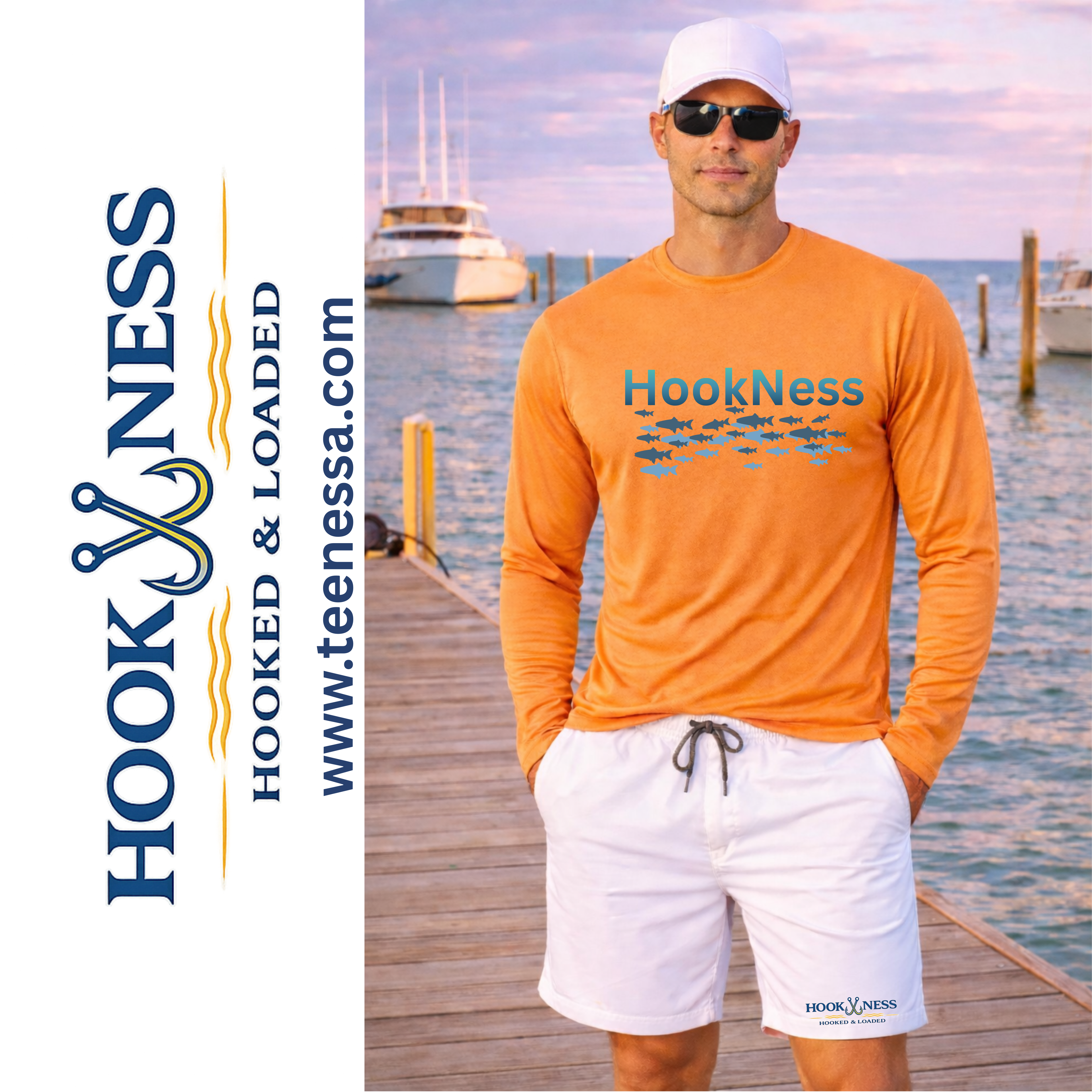 HookNess Long Sleeve Dry-Fit Fishing Shirt