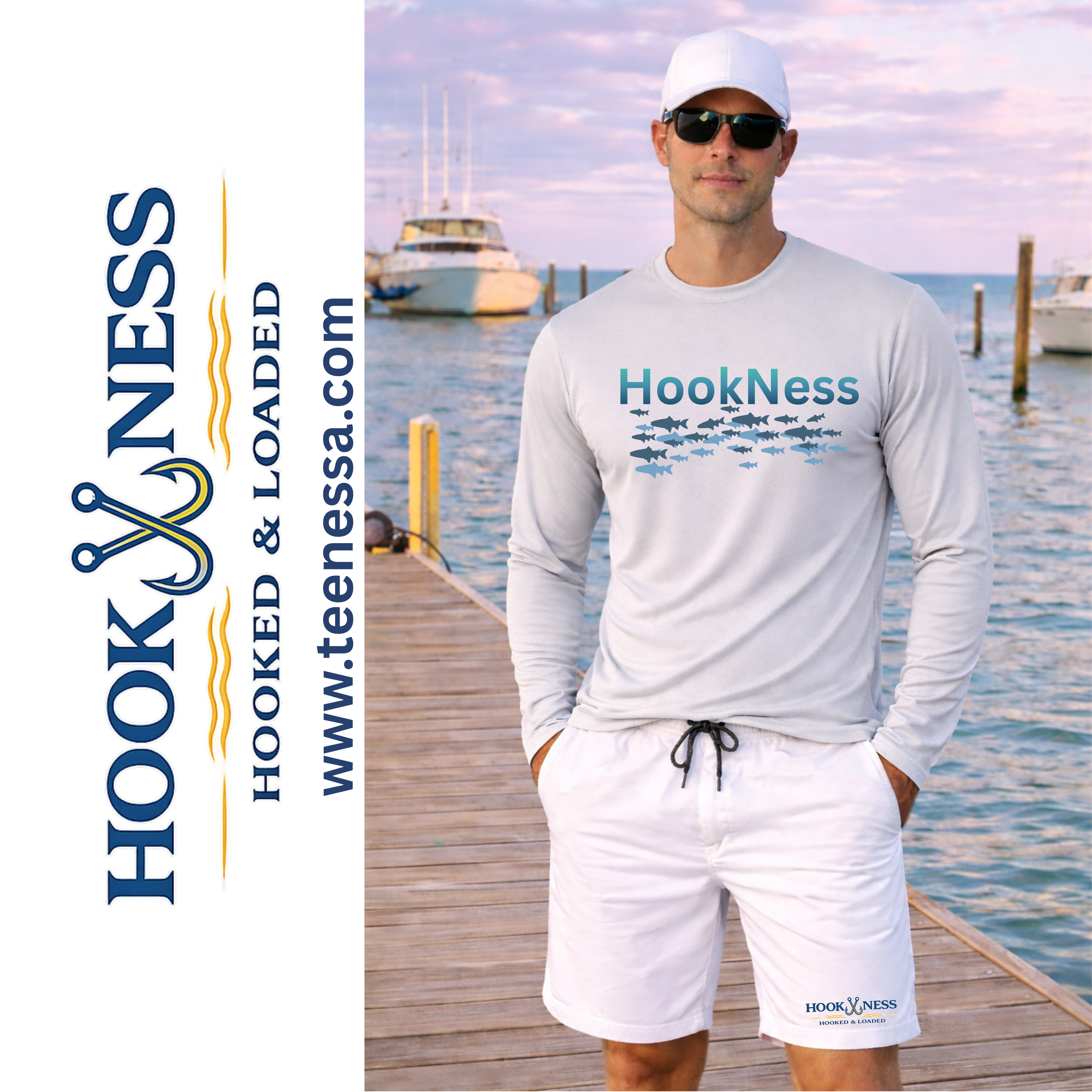 HookNess Long Sleeve Dry-Fit Fishing Shirt